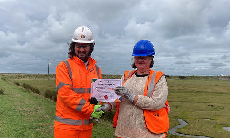 Certificate with estuary background