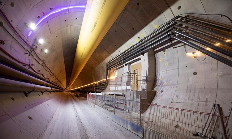 Partial walkway completed at the South Portal