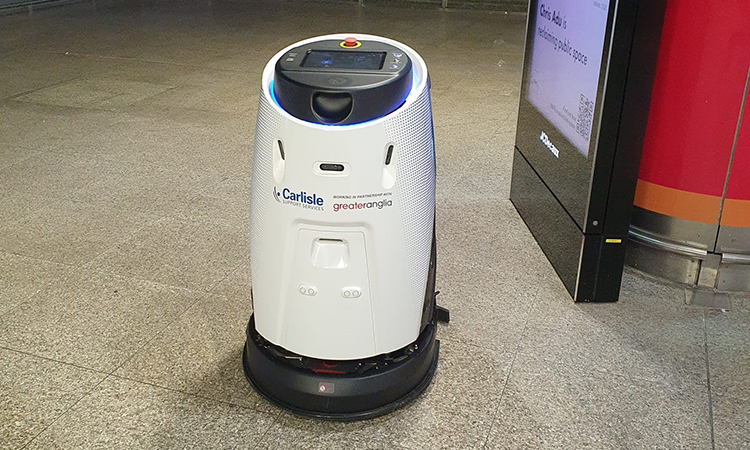 Greater Anglia invests in cleaning robot for Stansted Airport railway station