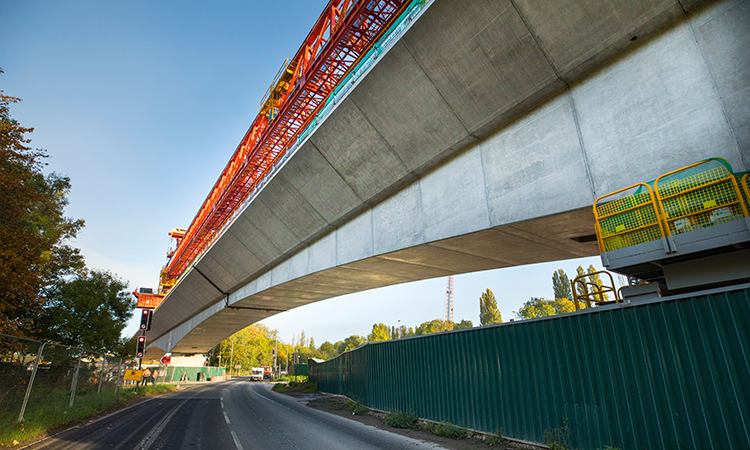 Colne Valley Viaduct span over the A412 Denham Way