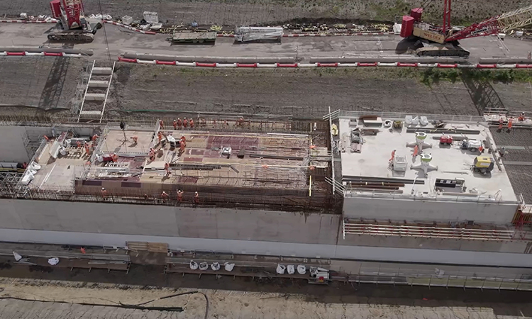 Construction Progress at Copthall Tunnel