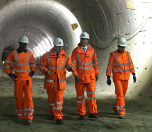 Prime Minister David Cameron, Mayor of London Boris Johnson and Crossrail Minister Stephen Hammond visiting Crossrail’s Tottenham Court Road site