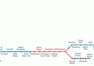 Crossrail route map