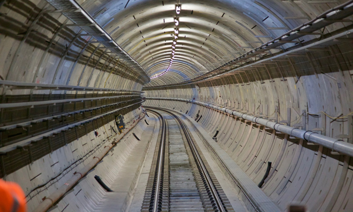 Permanent track installation is now complete on the Elizabeth line