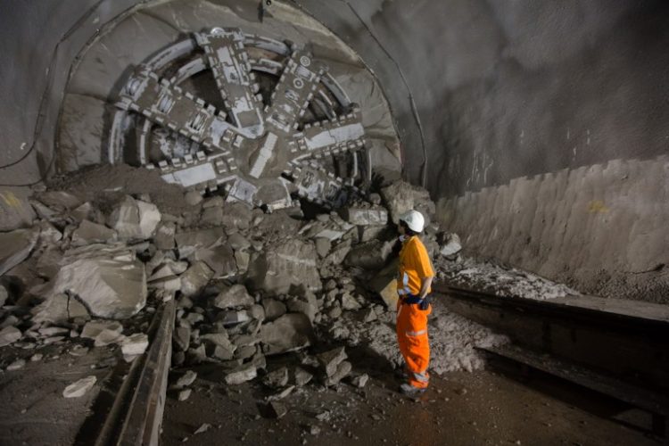 Crossrail tunnelling machine breakthrough at Liverpool Street