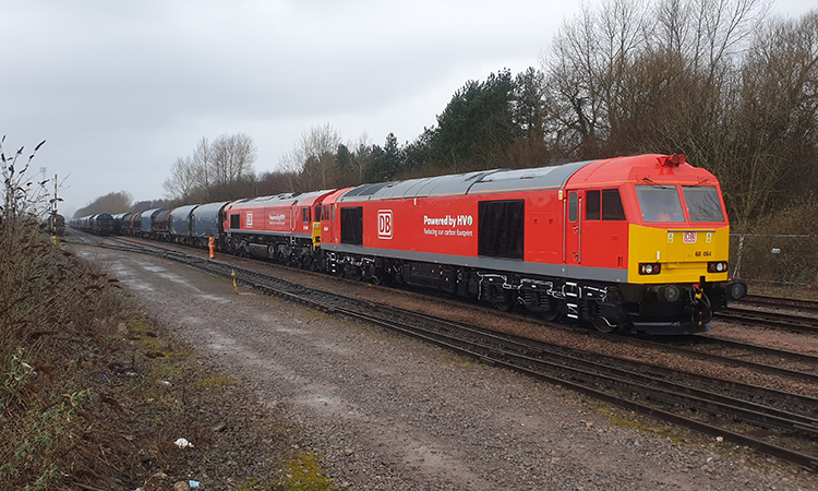 DB Cargo UK successfully trials use of sustainable HVO train fuel