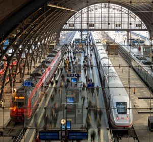 German train station