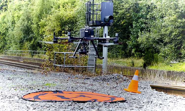 Drones used to keep railways clear