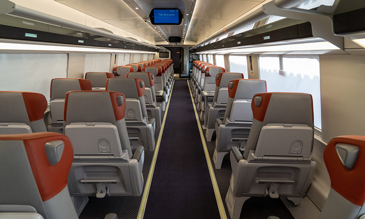 Amtrak interior