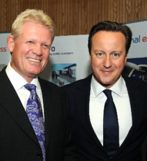 Centro Chief Executive Geoff Inskip and Prime Minister David Cameron