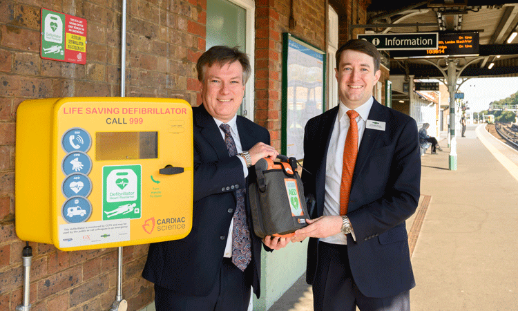 Great Northern, Southern and GTR install defibrillators at stations