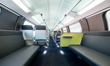 Interior of new Deutsche Bahn intercity trains
