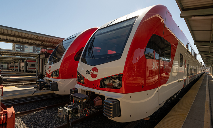 Caltrain electric trains