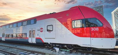 EMU at SF station Caltrain, Electrification,