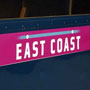 East Coast train with logo