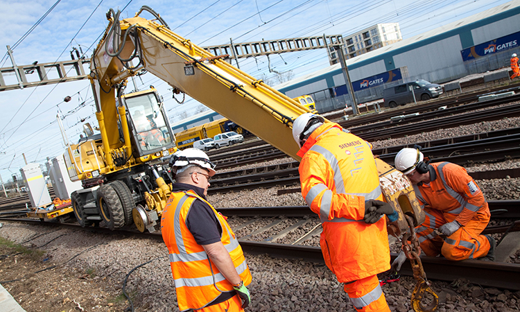 Engineers working on the East Coast Digital Programme 18-19 February 2023