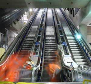 Over 1.5 kilometres of escalators have now been installed at Elizabeth line stations