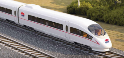 Concept art of a NSW train that will cut commuting time from Sydney to the Central Coast