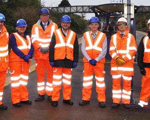 Filton Four Tracks - members of the Bristol stations railway doubling project team and partner agencies