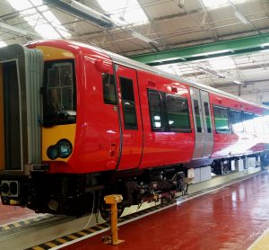 First carriage of new Gatwick Express train undergoes testing
