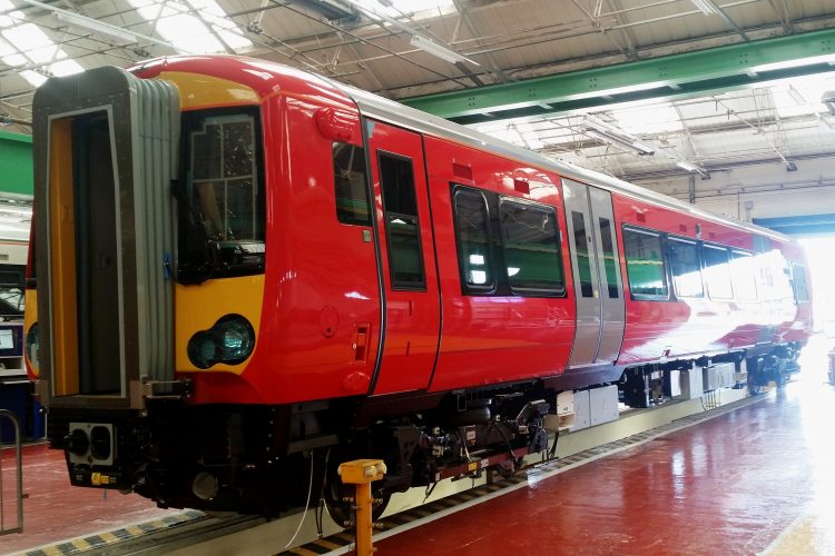 First carriage of new Gatwick Express train undergoes testing