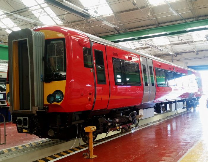 First carriage of new Gatwick Express train undergoes testing