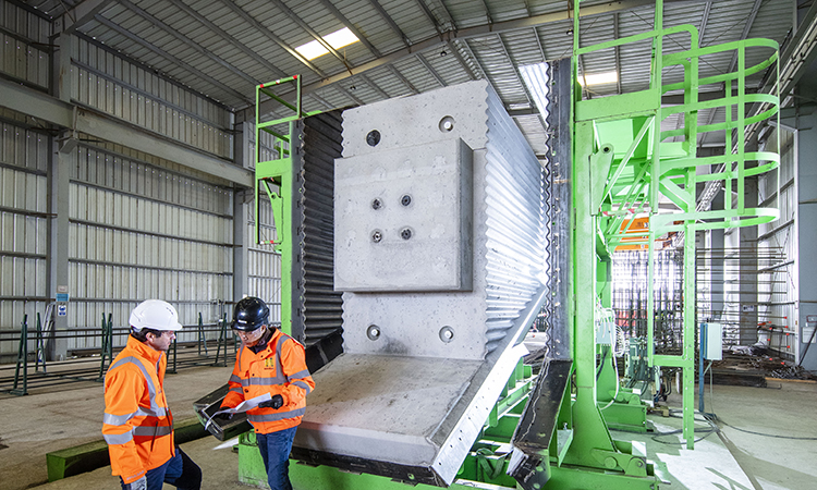 First pier for the Thame Valley Viaduct at the Pacadar UK factory portrait