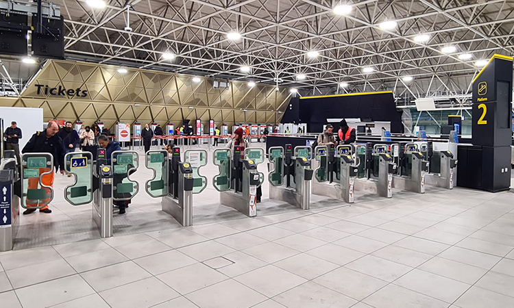 Gatwick Airport station gates