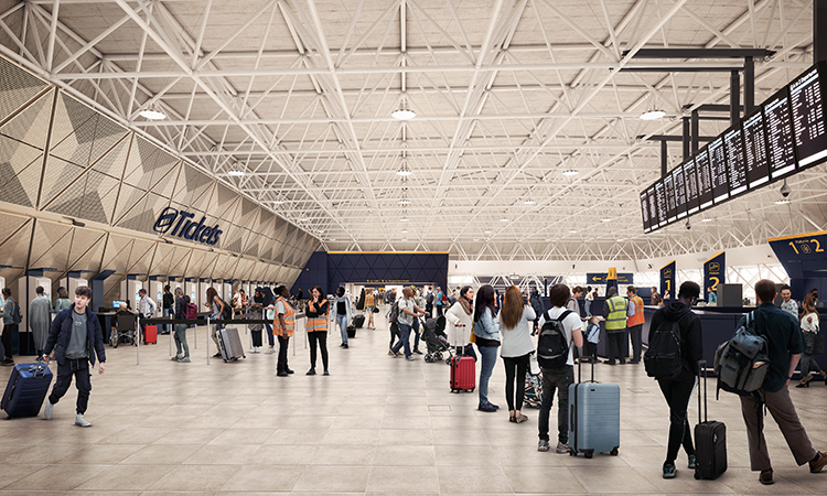 Gatwick station CGI