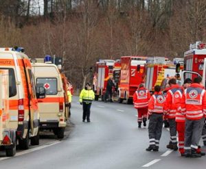 German train crash leaves four dead and numerous injured