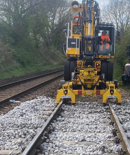 Getting the track ready for trains to run after ballast replacement