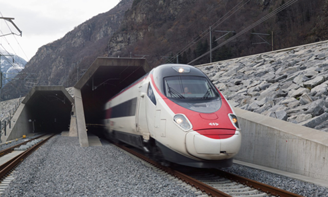 Passenger services begin running through Gotthard Base Tunnel