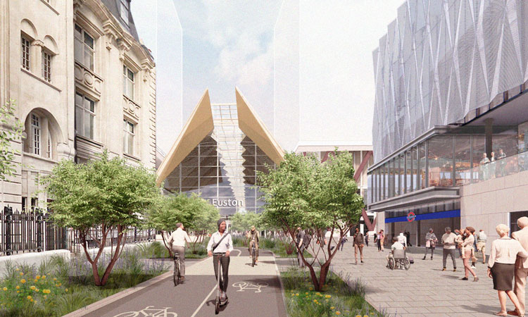 HS2 Euston station design update November 2022 - Southern View