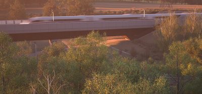 Computer generated image of the Small Dean Viaduct 10 years post construction,