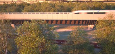 Computer generated image of the Small Dean Viaduct 10 years post construction