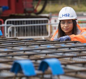 A female HS2 employee