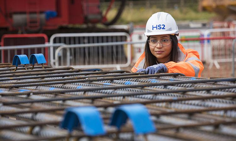 A female HS2 employee