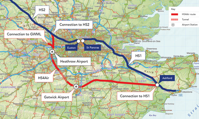 An HS4Air proposal has been revealed for South East England