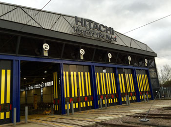 Installation of a Static Train Weighing system at Hitachi North Pole depot.