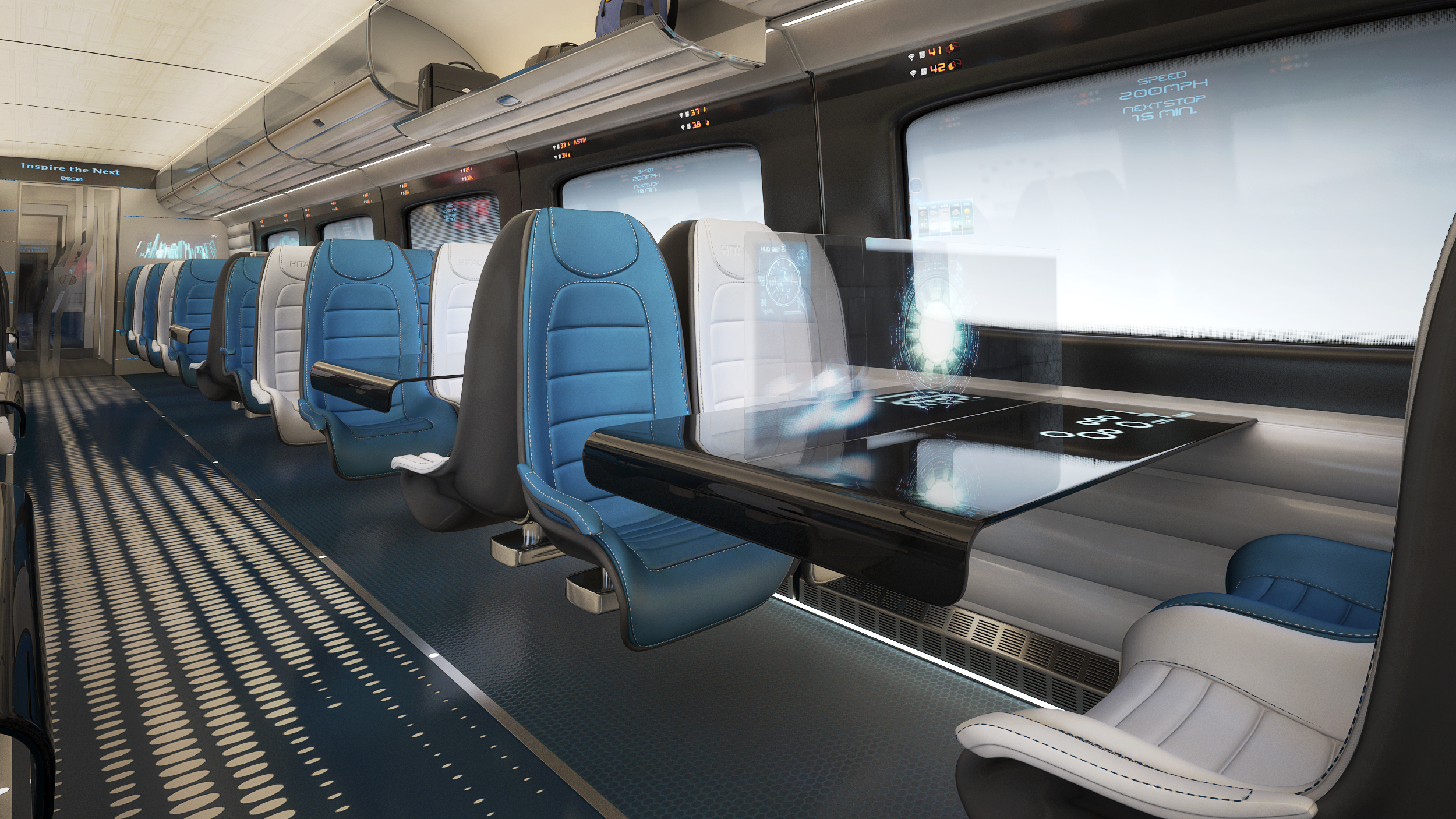 Hitachi Rail Europe reveals new high speed train interior