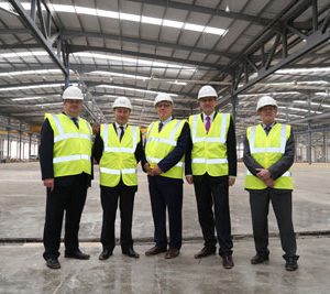 Hitachi Rail Europe topping out of Newton Aycliffe factory