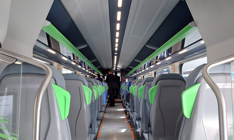 Interior of the train