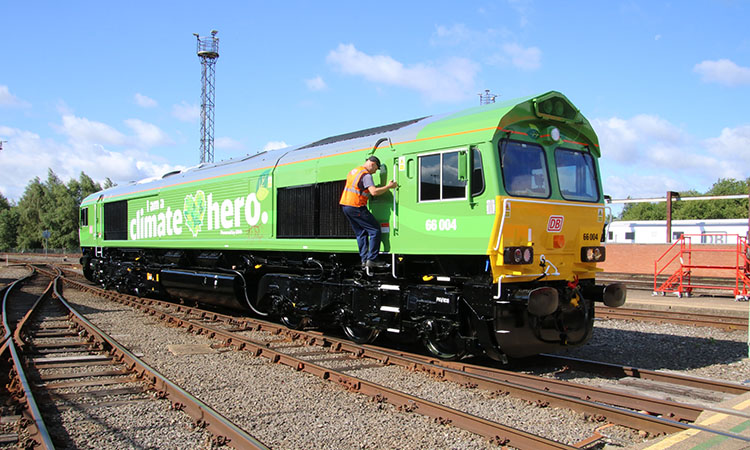 A DB Cargo UK freight locomotive