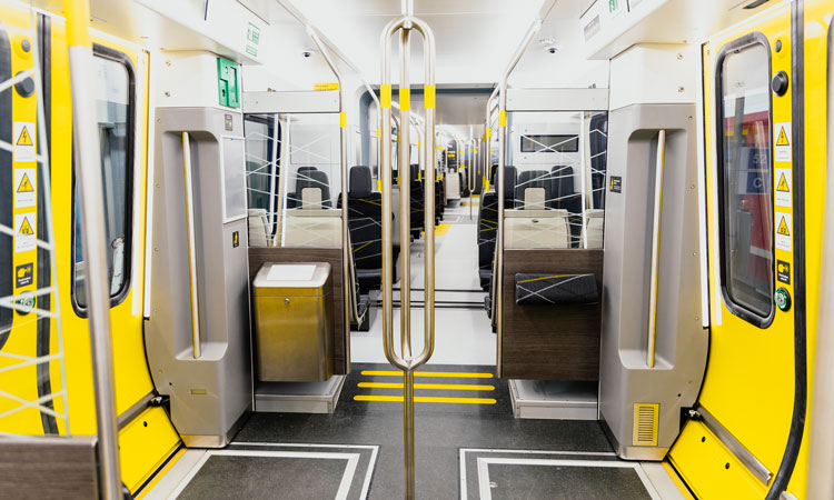 Interior of the new 777 train.