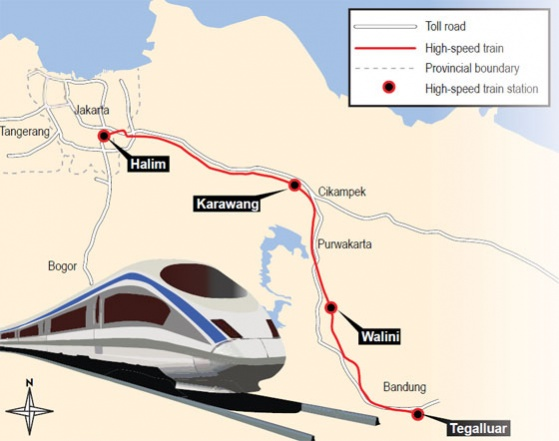 Image result for progress of high speed rail in indonesia picture