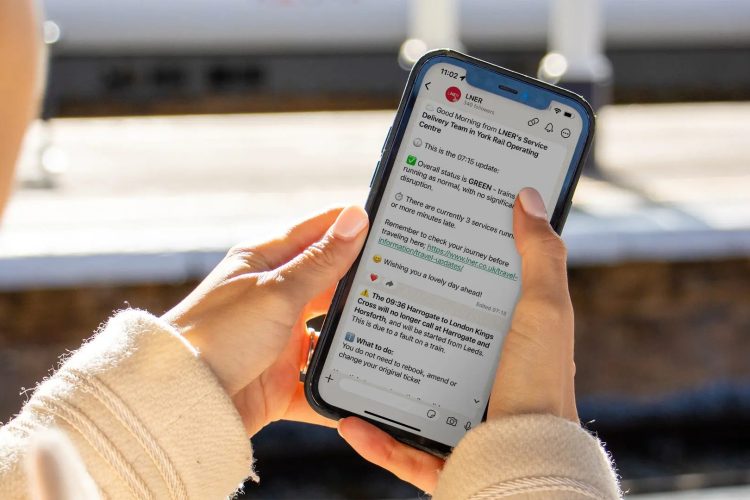 LNER launches WhatsApp channel to deliver passengers real-time travel updates