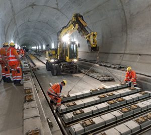 Last sleeper laid in the Gotthard Base Tunnel