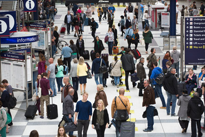 London railway stations most heavily used in Britain