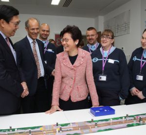 Hong Kong Chief Executive Mrs Carrie Lam Visits MTR Crossrail in London