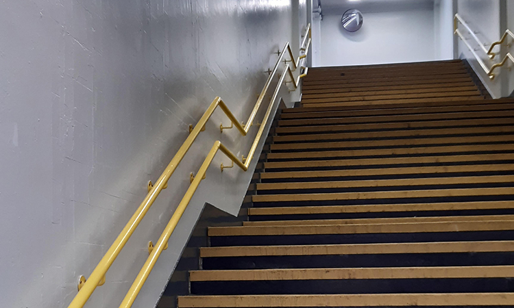 Malden Manor repainted staircase